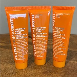 3 Peter Thomas Roth Pumpkin Enzyme Mask Sample Travel Size 1 oz / 30 ml Sealed